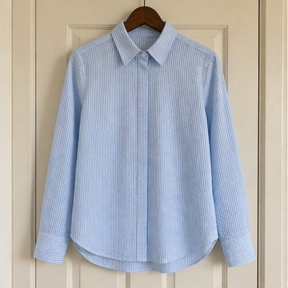 Gray Tie Neck Blouse